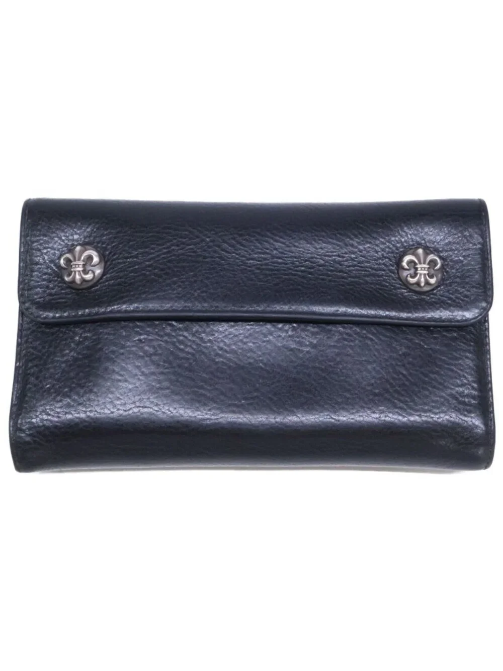 Chrome Hearts Wave BS Fluer Leather Wallet